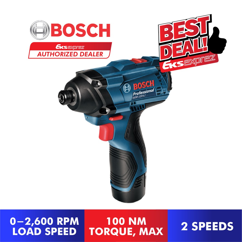 BOSCH Combo Kit 12V Cordless GDR 120-LI Impact Driver Professional ...