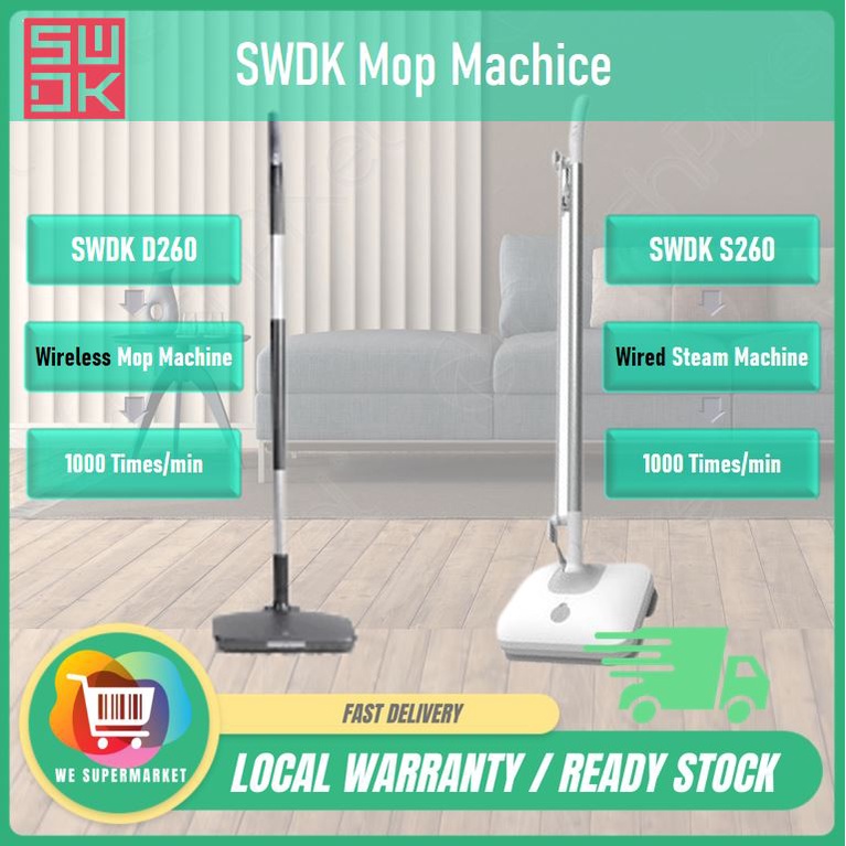 Xiaomi SWDK D260 / S260 Smart Wireless Electric Floor Handheld Mop ...