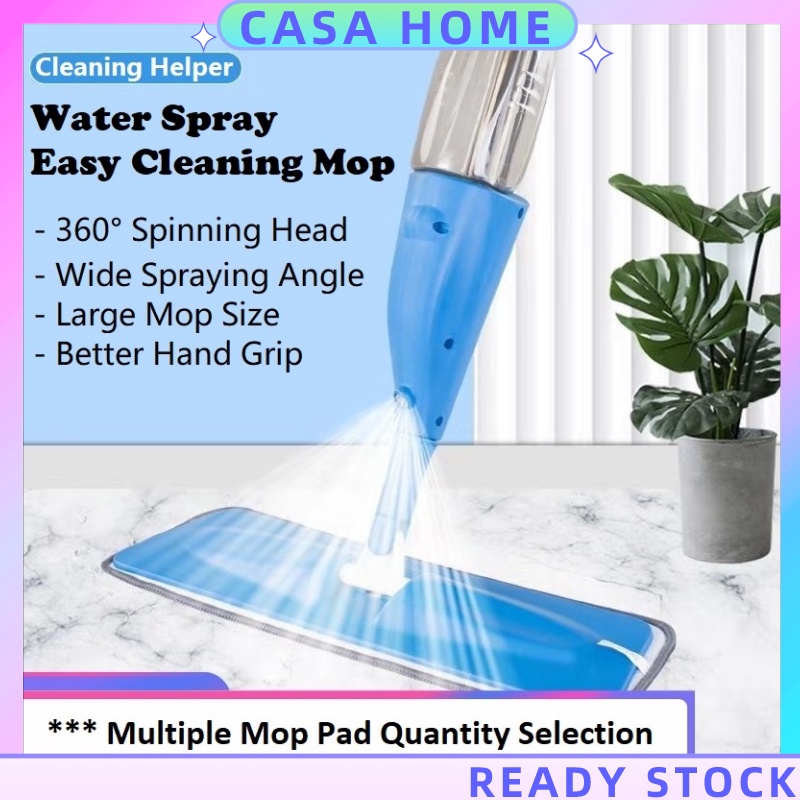 Easy Spray Mop With Microfiber Pad Mop, Microfiber Mop, Mop Lantai, Mop 