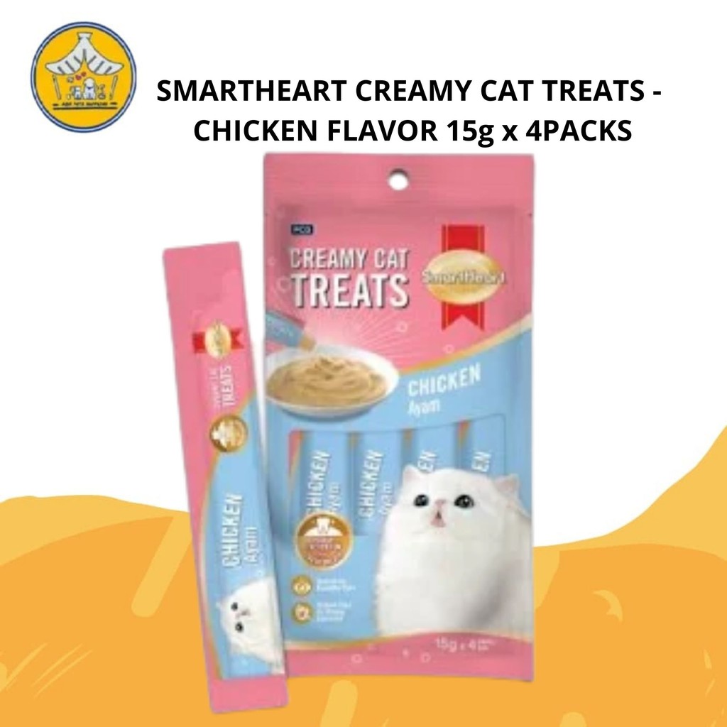 Smartheart Creamy Cat Treat 15g X 4packs Shopee Malaysia