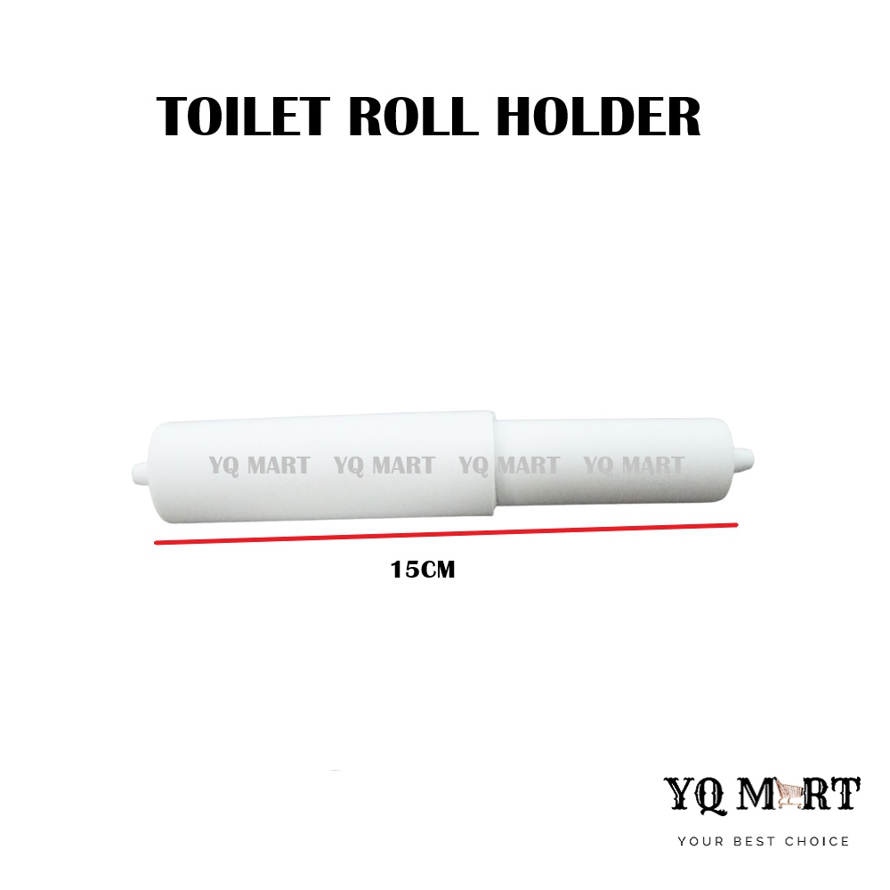 Replacement Home Toilet Roll Holder/Insert Spring Loaded Plastic Roller