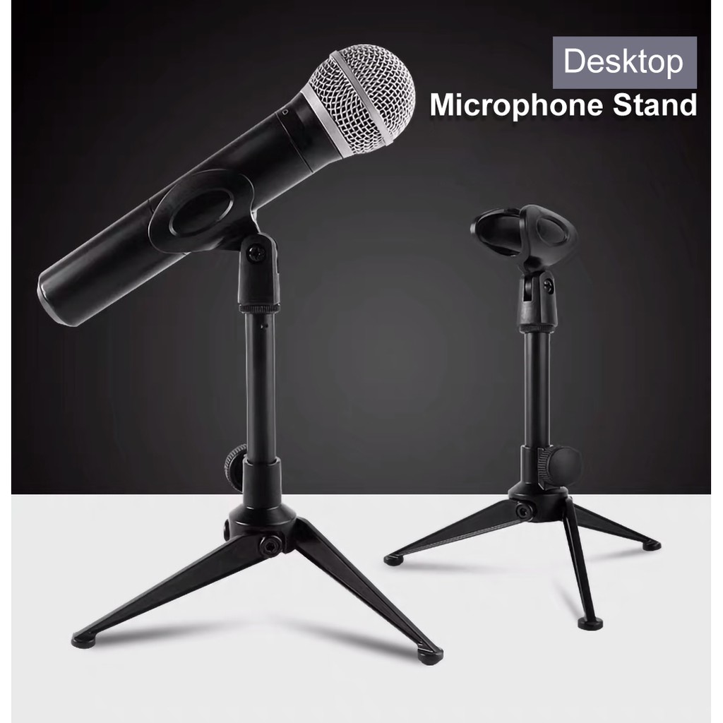 Professional Mic Stand Desktop Handheld Table Tripod Microphone Stand Mic stand Shopee Malaysia