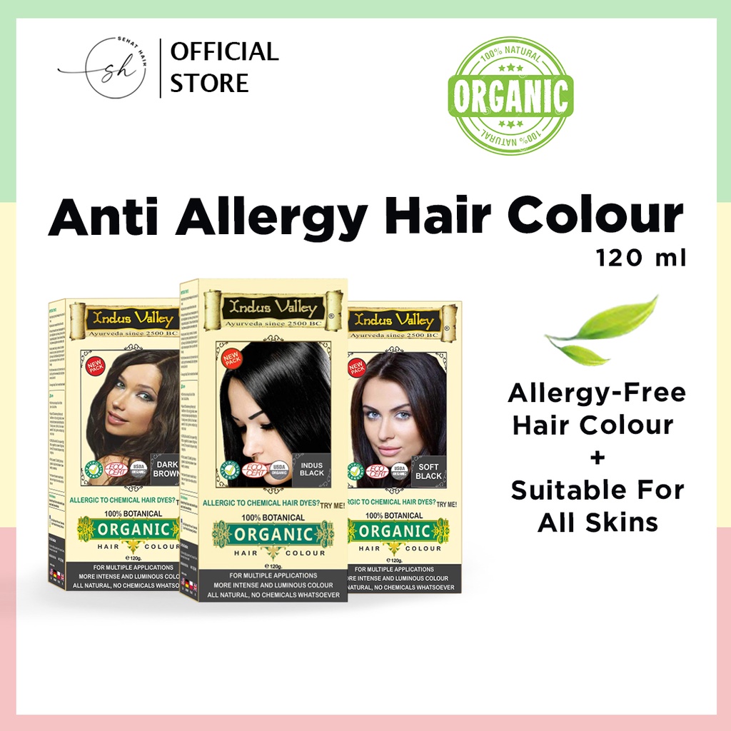 Allergy Free Hair Color. 100 Chemical Free. 1st in Malaysia INDUS VALLEY AntiAllergy Hair