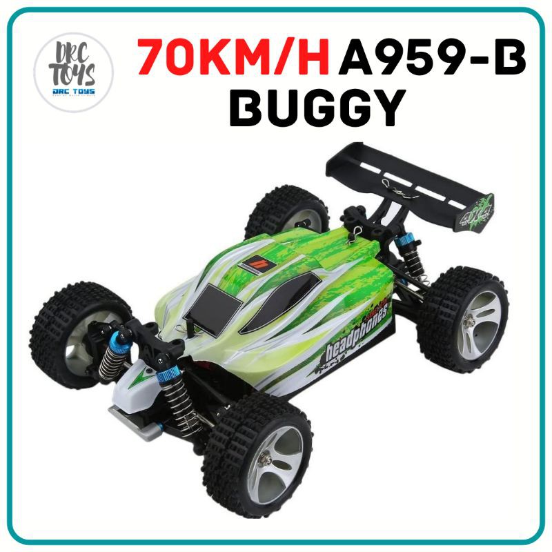 WLtoys A959-B 1:18 (Buggy) Scale 2.4G 4WD Remote Control RC Vehicle ...