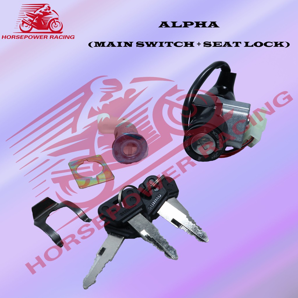 ALPHA IGNITION MAIN SWITCH ASSY + SEAT LOCK HONDA Shopee Malaysia