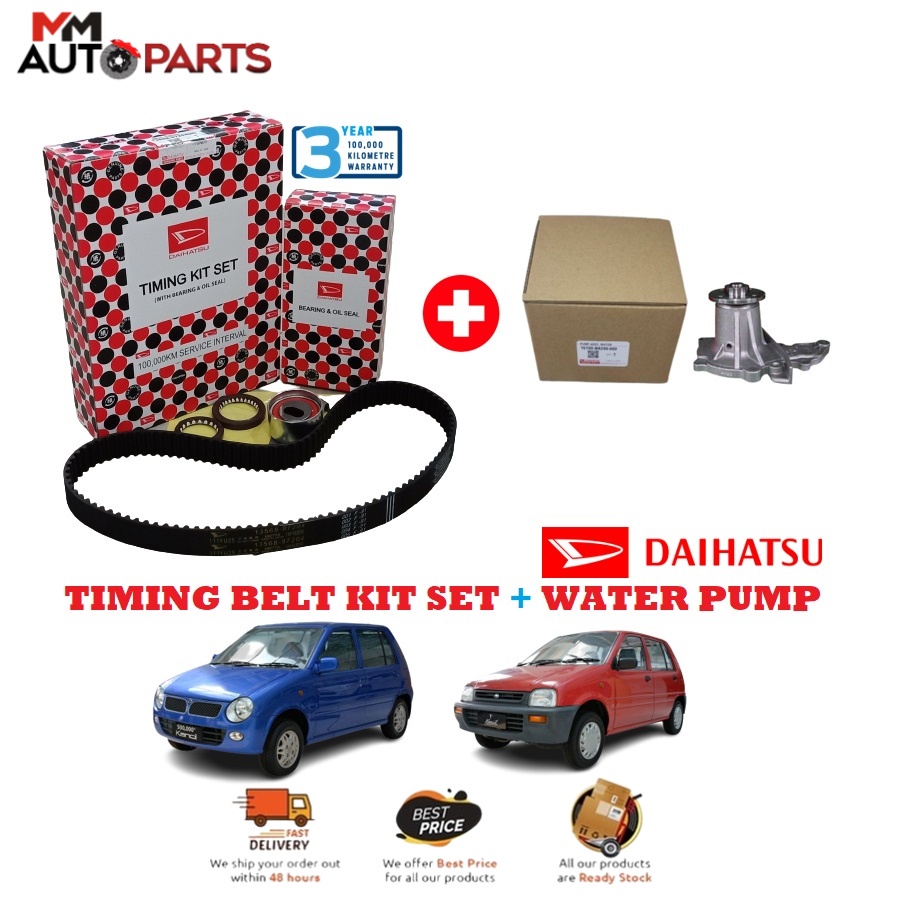 DAIHATSU TIMING BELT KIT SET * FREE WATER PUMP* PERODUA KANCIL 660