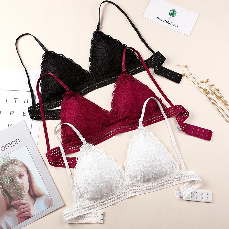 Women's Triangle Hollow Bra