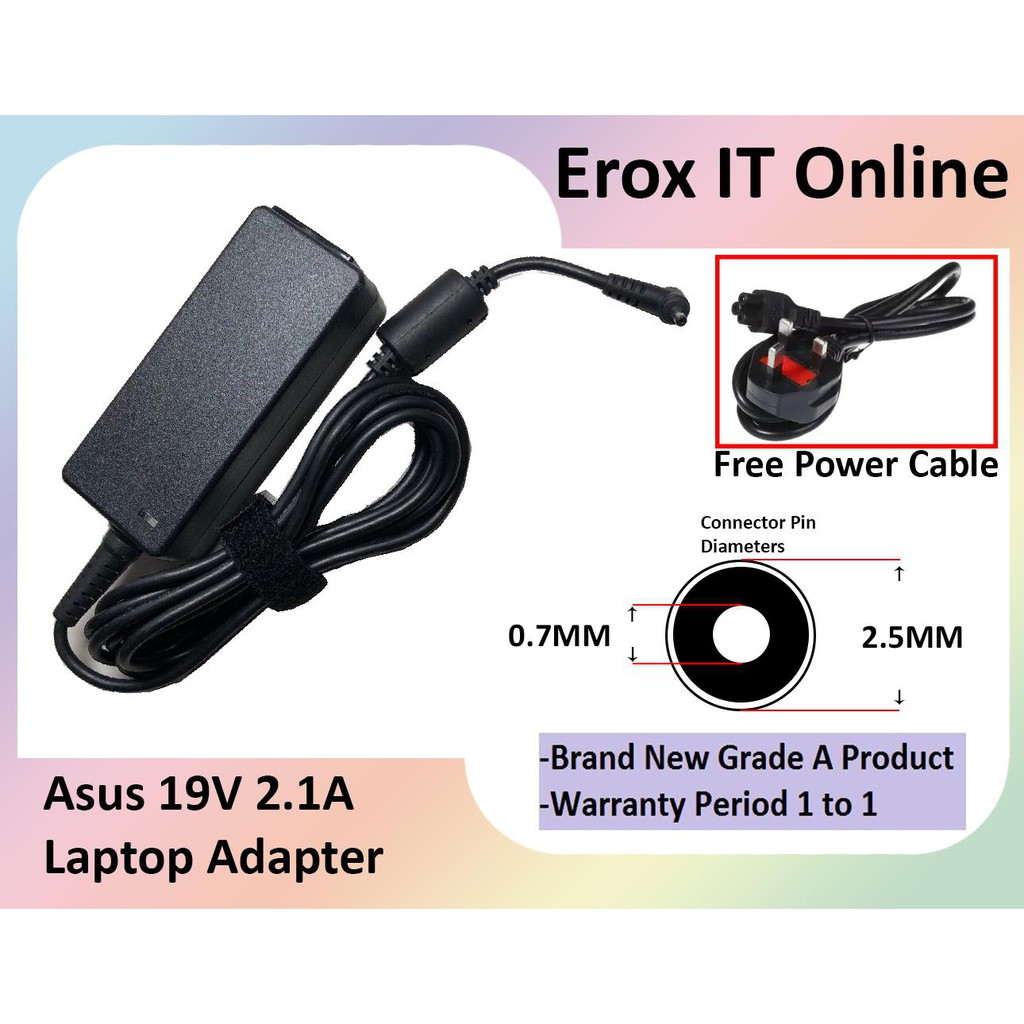 Chargeur ASUS Eee PC 1025C - 19V 2.1A - Neuf Sous Blister - Compatible Générique