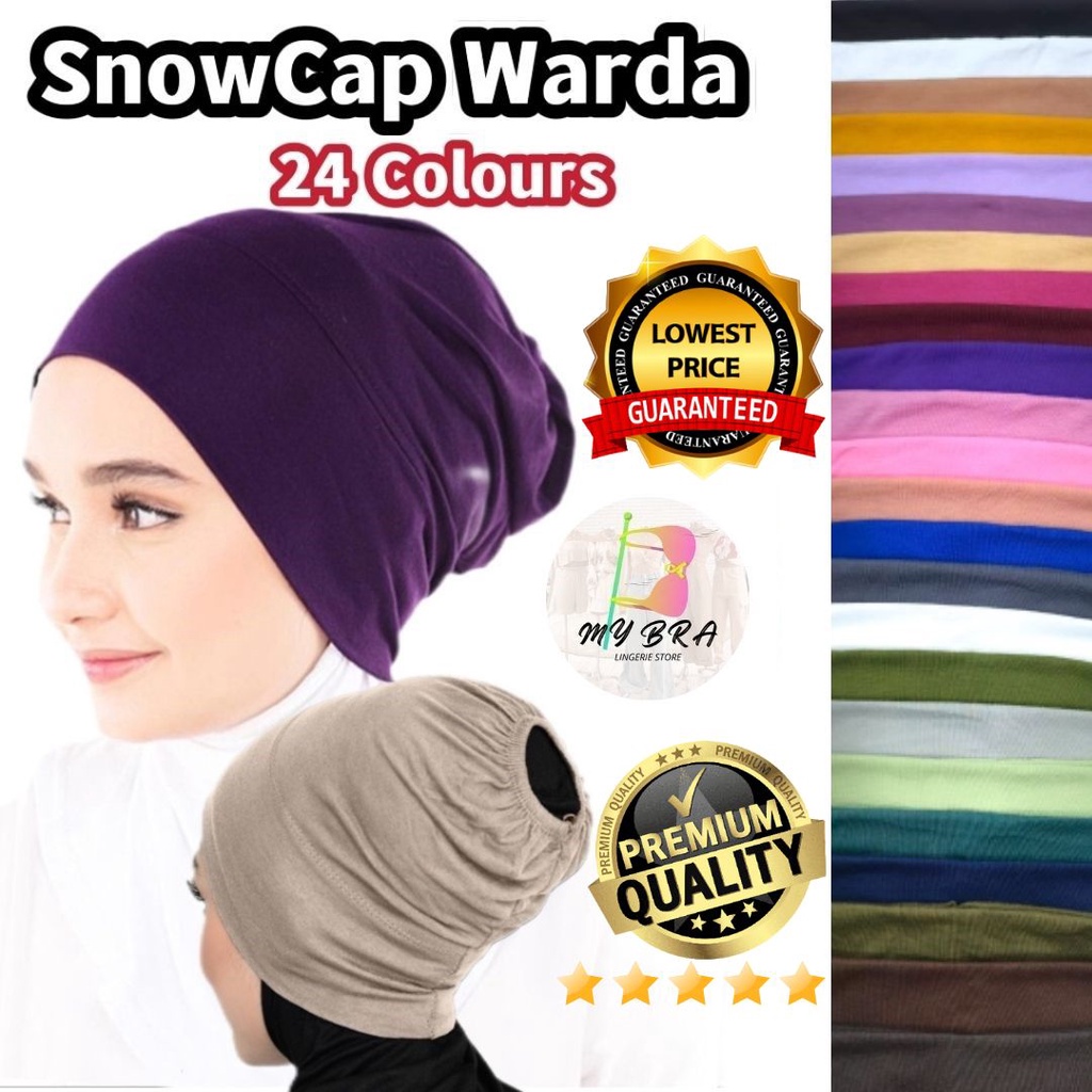 Inner Tudung Warda Snowcap Multi Colour Cotton Snowcap Muslim Fashion ...