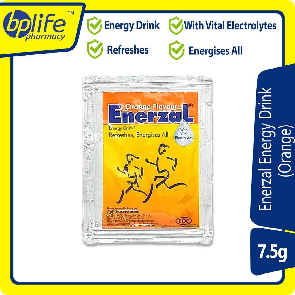 Enerzal Energy Drink 7.5g (Orange / Lime ) Shopee Malaysia