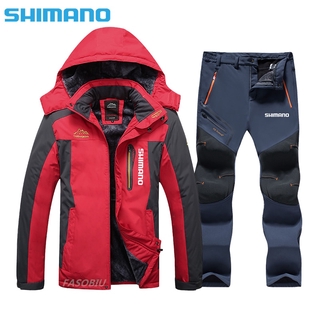 New Shimano Plus Velvet Fishing Suit Windproof Waterproof Thicken