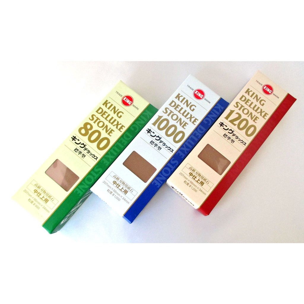 King Deluxe Sharpening Stone/Whetstone/Water Stone 800/1000/1200