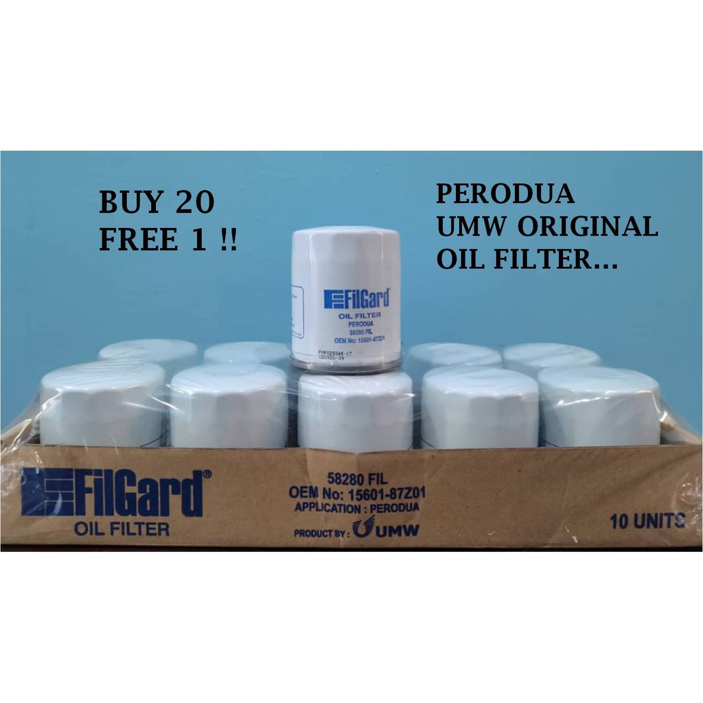 UMW PROTON & PERODUA OIL FILTER (FILGARD) | Shopee Malaysia
