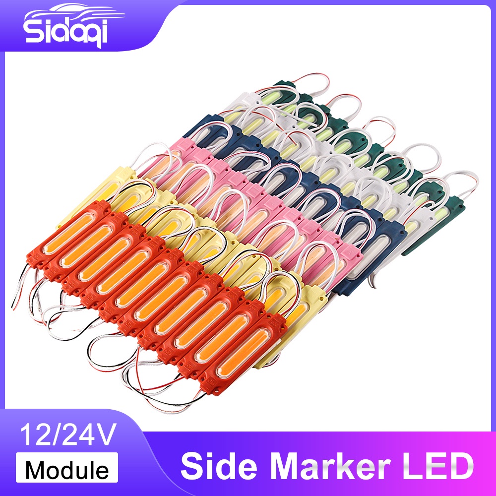 10 piece 6LED Module 12V 24V Truck Side Marker Indicator Light COB Led ...