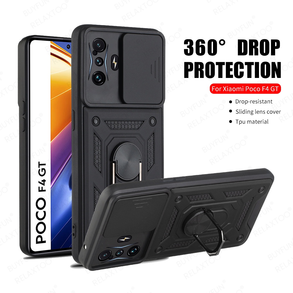 For Xiaomi Poco F4 GT 6.67inch Slide Cover Camera Protection Ring