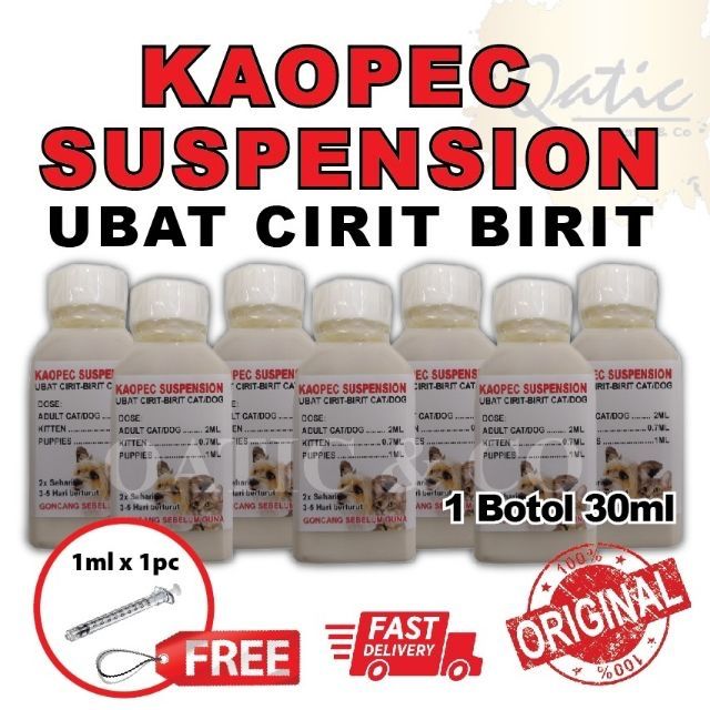 Kaopec Suspension Ubat Cirit Birit Kucing Arnab Anjing 30ml Shopee