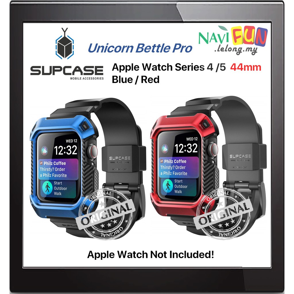 Blue Red Apple Watch 44mm Unicorn Beetle Pro Black