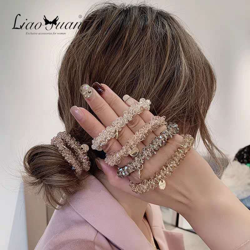 Crystal Hair Tie Ready Stock Wholesale Rubber Band Korean Hair
