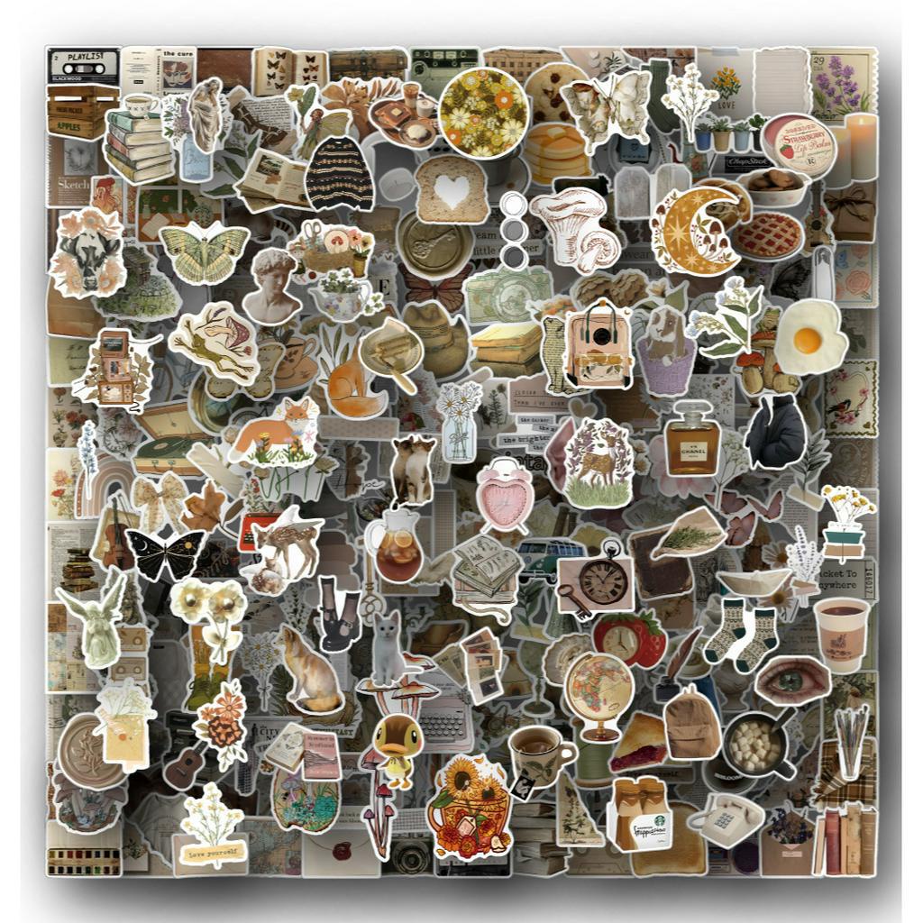 240/120/60PCS Ins Styles Retro Incomplete Diary Old Times Items ...