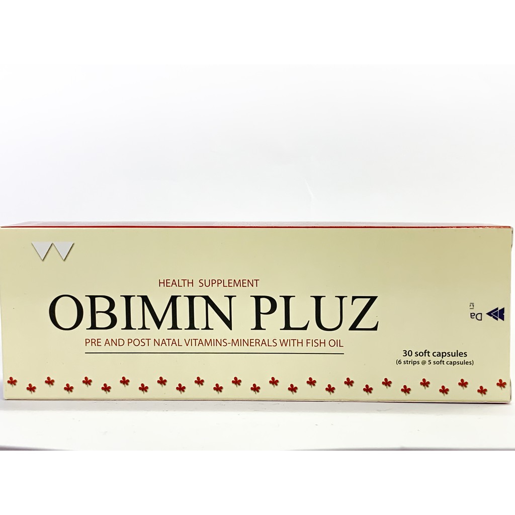 OBIMIN PLUZ PRE & POST NATAL VITAMINS-MINERALS WITH FISH OIL (EXP :02/ ...