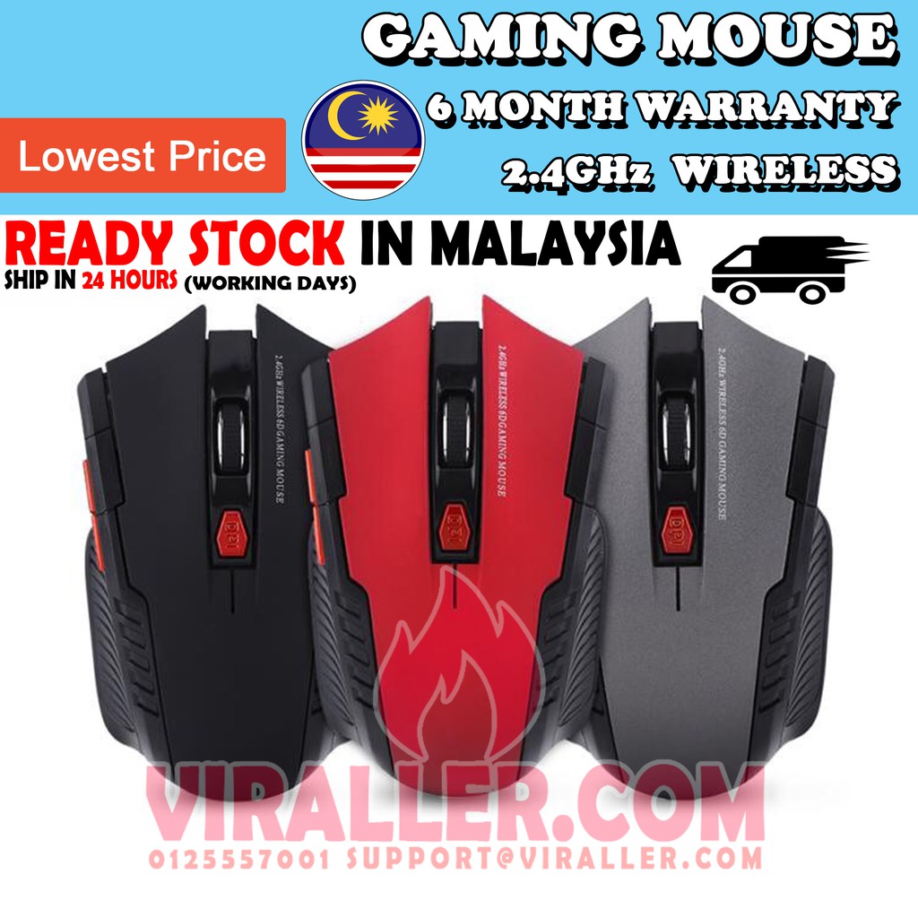 2.4Ghz Mini Portable Wireless Optical Gaming Mouse | Shopee Malaysia