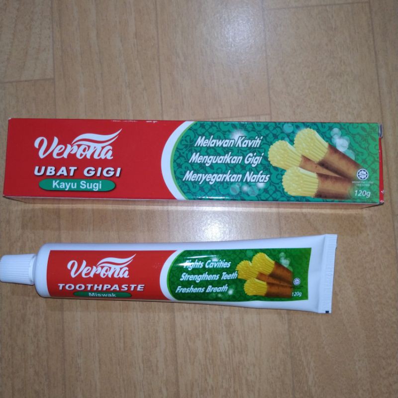120g kayu sugi Miswak Toothpaste UBAT GIGI DEWASA Pudina Segar Fresh ...
