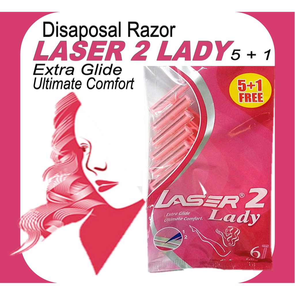 💚480buyer💚Disposable Razor Laser 2 Lady (5 + 1 ) | Shopee Malaysia