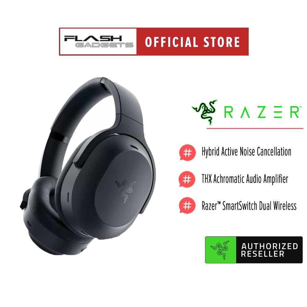 Razer Barracuda Pro Wireless Gaming & Mobile Headset (PC, PlayStation,  Switch, Android, iOS): Hybrid ANC - 2.4GHz Wireless + Bluetooth - THX AAA 