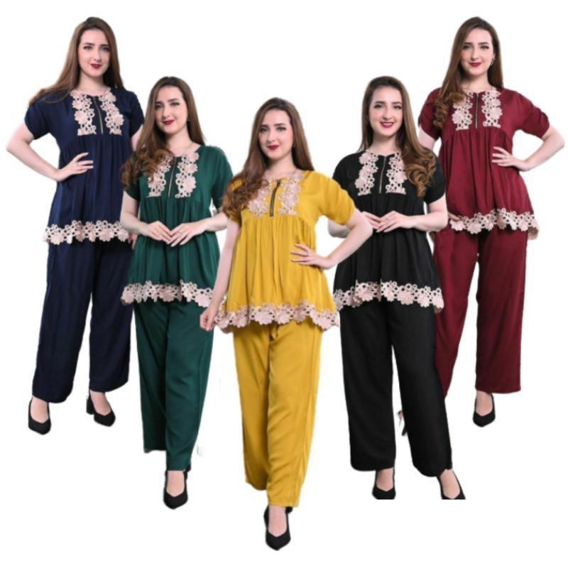 New Arabic Pajama Suit lulu (Lace Shopee Malaysia