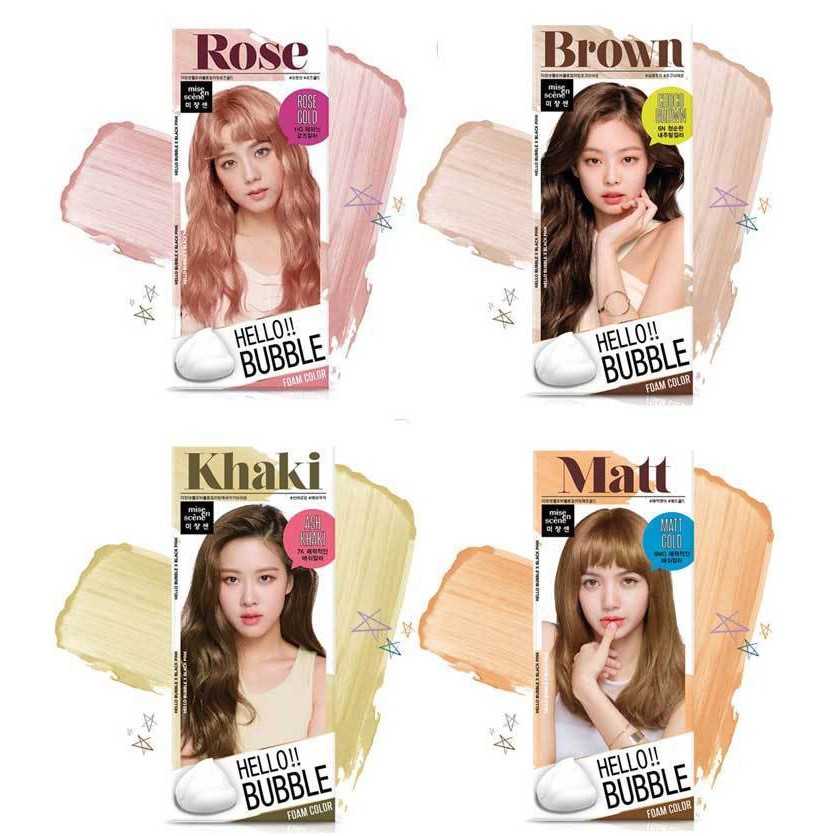 Mise En Scene BLACKPINK EDITION Hello Bubble Foam Hair Color