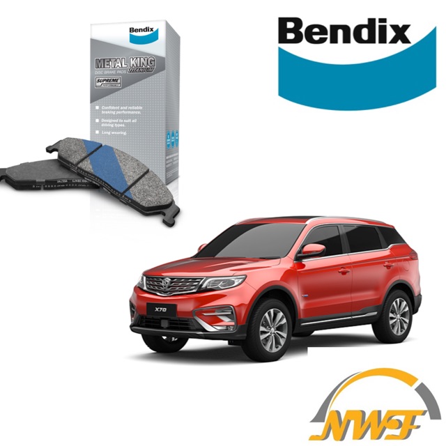 BENDIX METAL KING BRAKE PAD FRONT & REAR PROTON X70 Shopee Malaysia