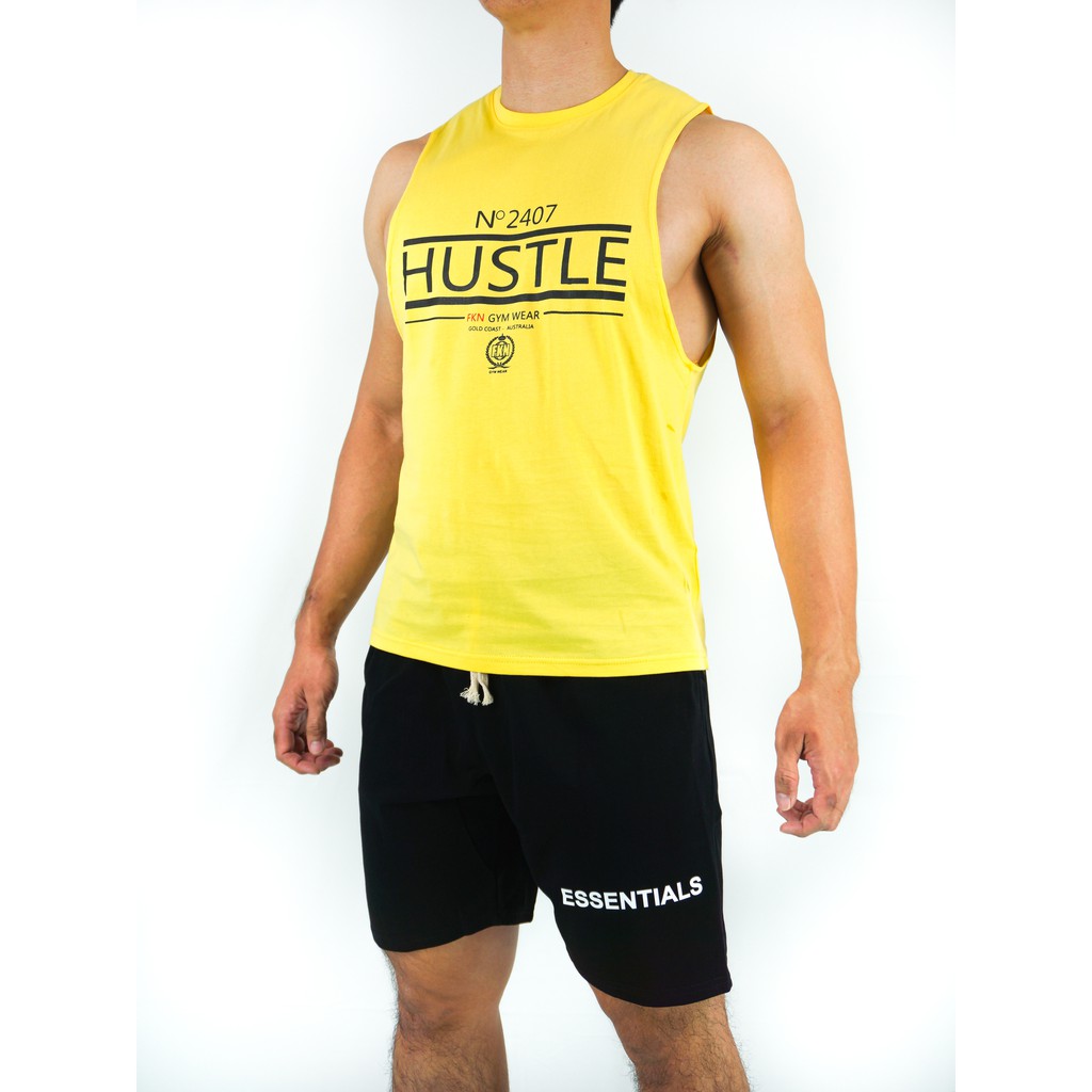 [Ready Stock] Gym Wear Sleeveless Fitness Apparel Gym Shark Alphalete ...