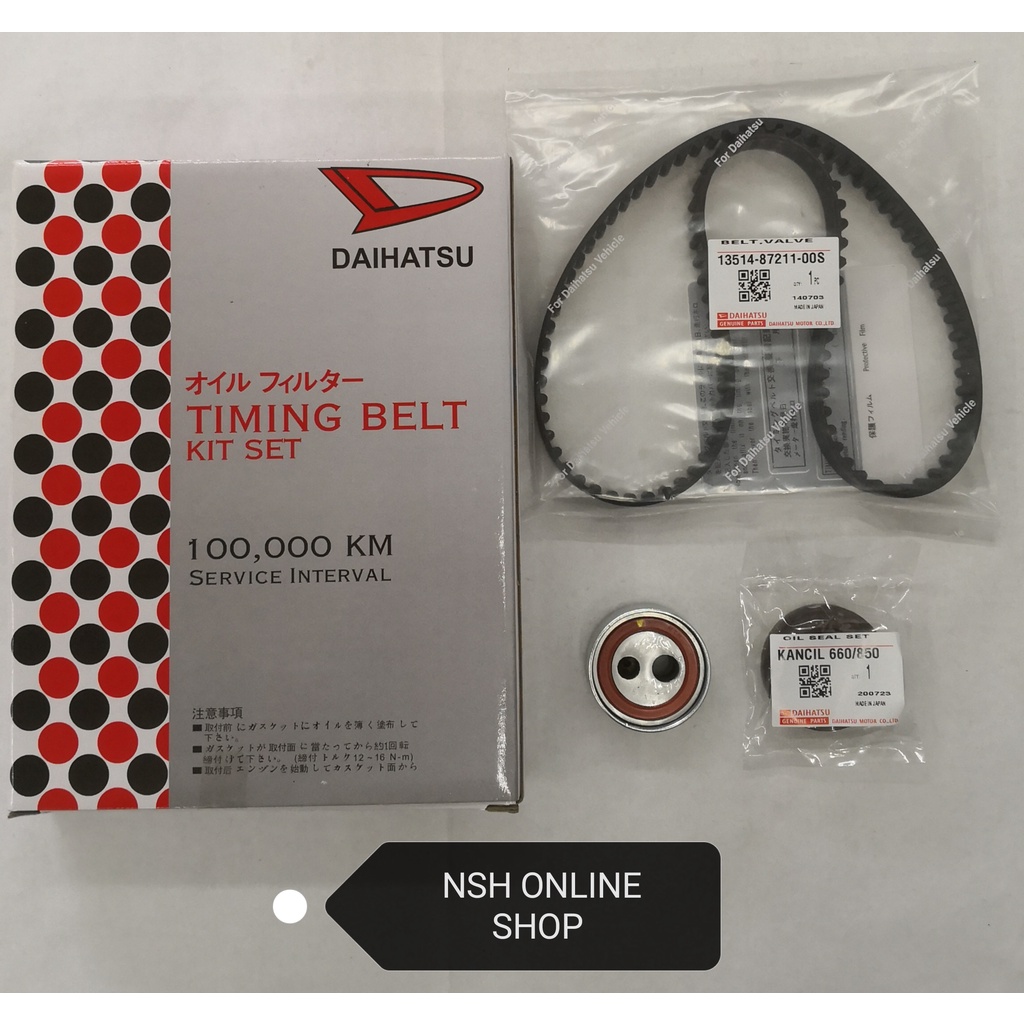 Timing Belt Kit Set for Perodua Kancil 850 (100,000KM) '103Y19