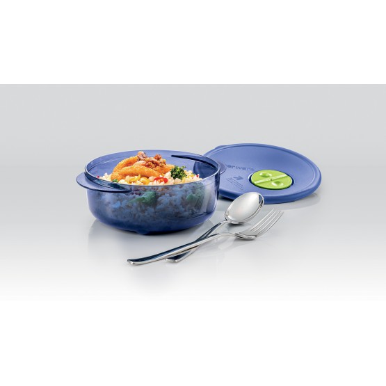 Tupperware Microwave Purple Crystalwave Rock N Serve Round Bowl (1 ...