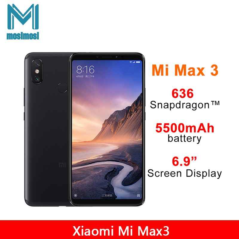 Xiaomi Mi Max 3 6GB128GB Snapdragon 636 Octa Core Big Display ...