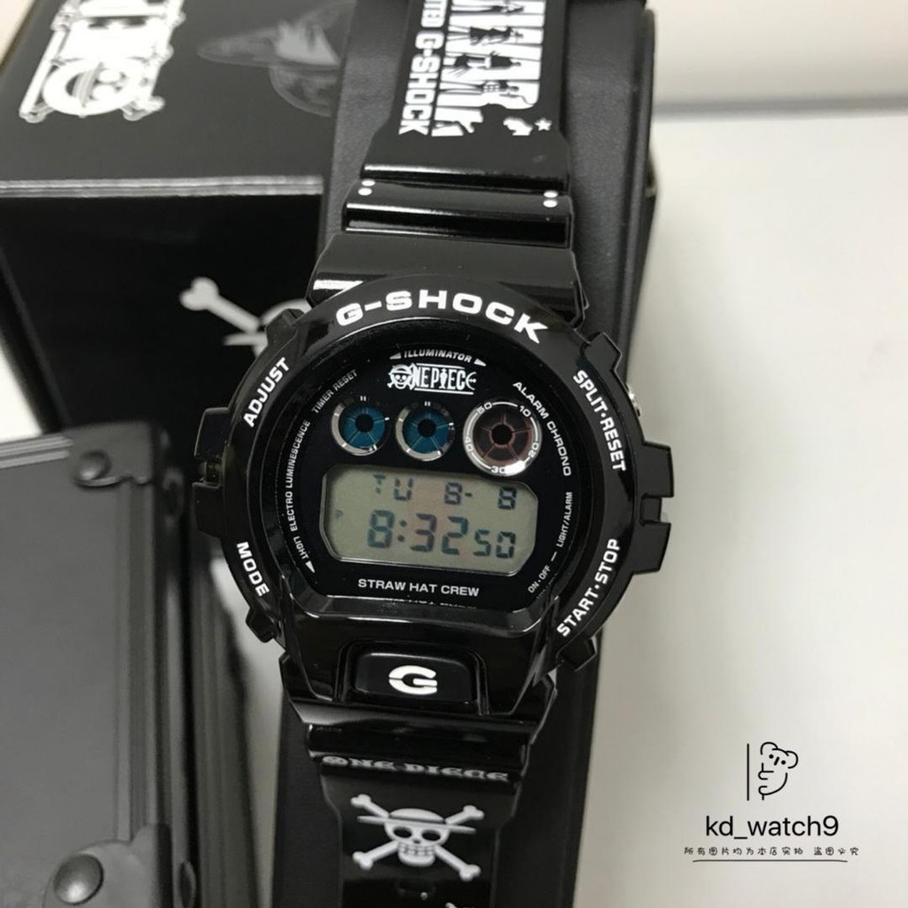 Casio Gshock X One Piece Monkey D. Luffy DW 6900FS Black colour Limited Edition