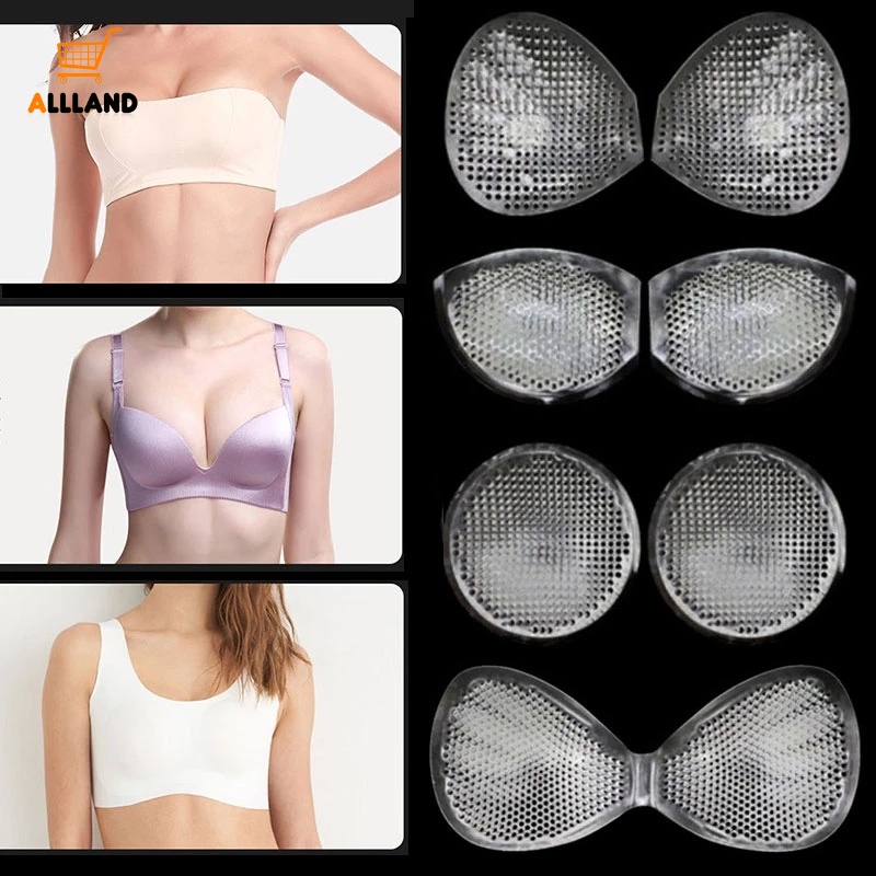 Silicone Bra Inserts Self Adhesive Bra Pads inserts for Women Breathable Push  Up Sticky Bra Cups for Swimsuits Bikini 1 Pair Skin Color 