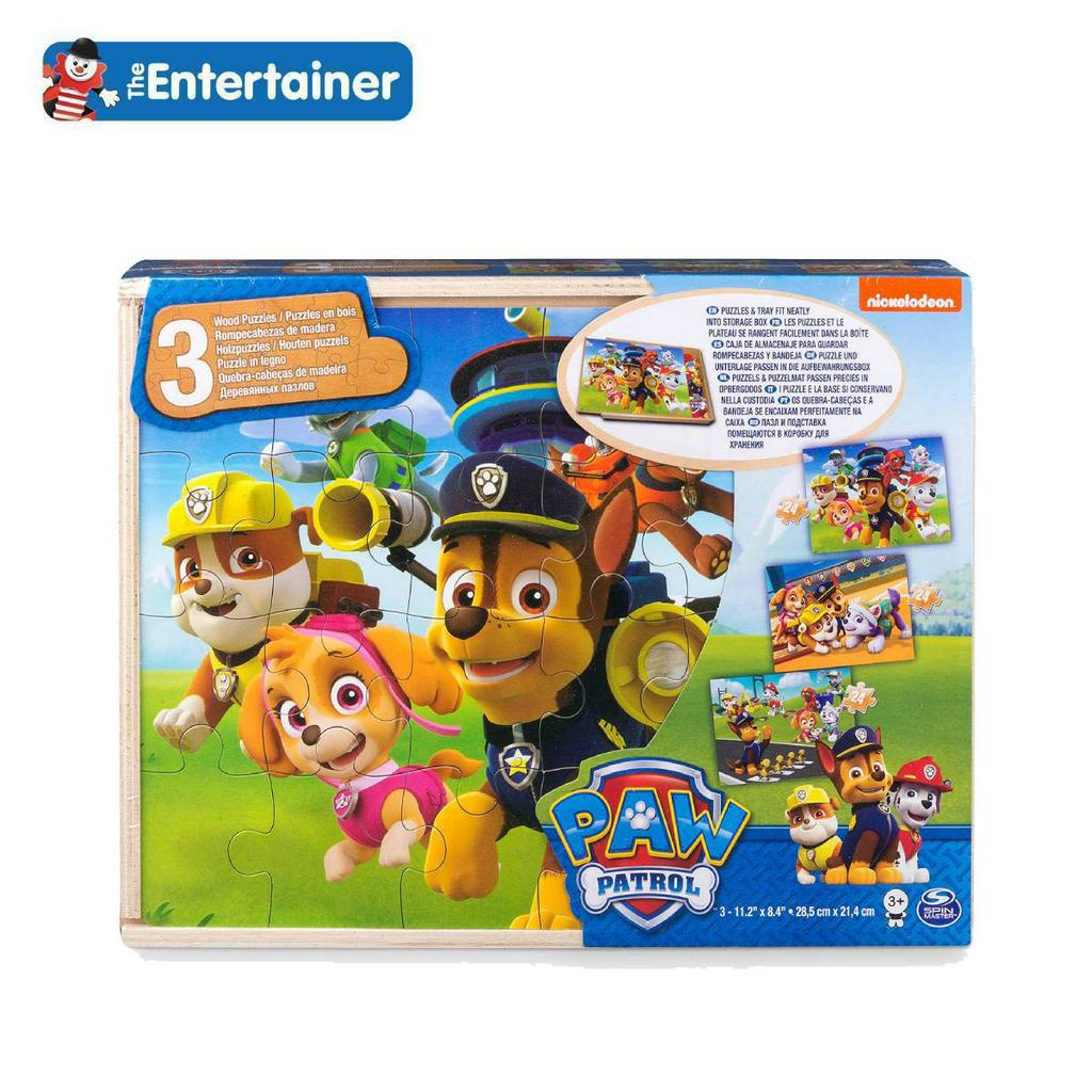 Paw Patrol Wooden Puzzle 3 Pack | Shopee Malaysia