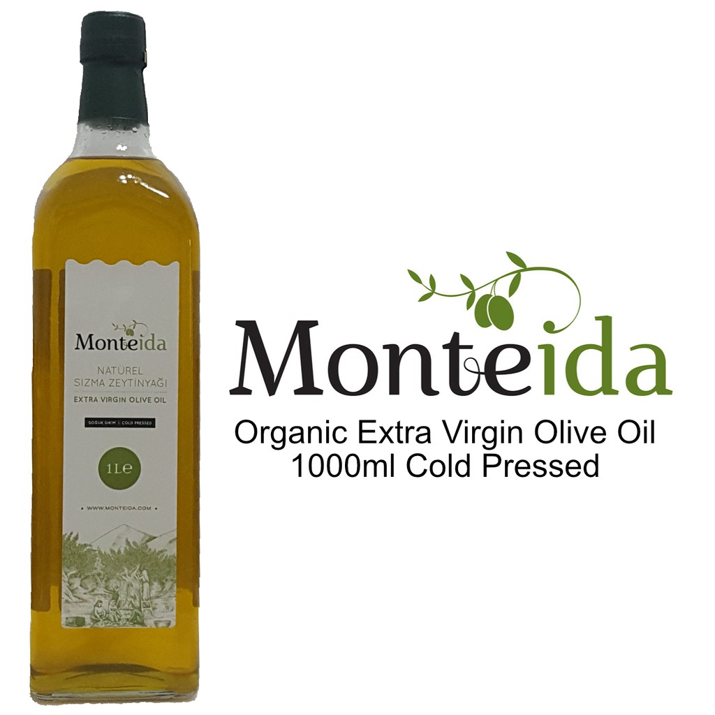 Monteida Organic Extra Virgin Olive Oil Cold Pressed Shopee Malaysia