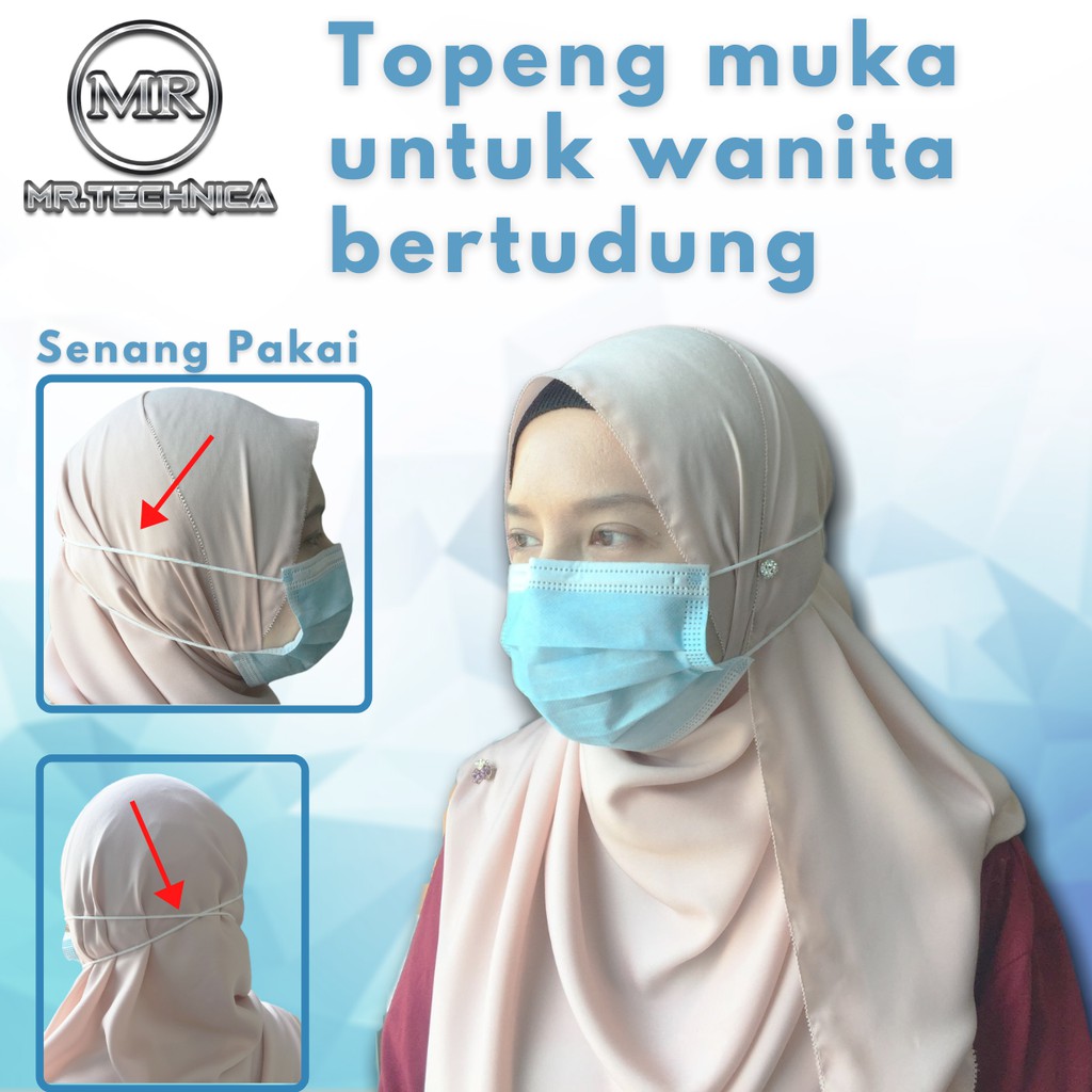 Ready Stock Face Mask Muslimah 3ply 3 layer Disposable Mask Face Mask ...