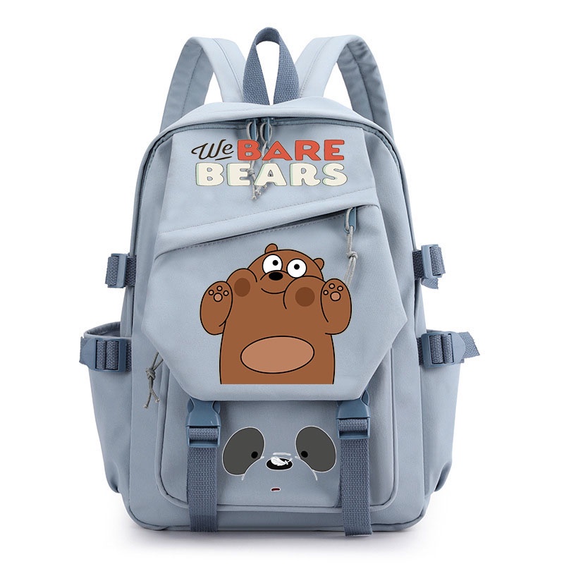 Student Backpack Cartoon We Bare Bears Backpack Computer Backpack Boys ...
