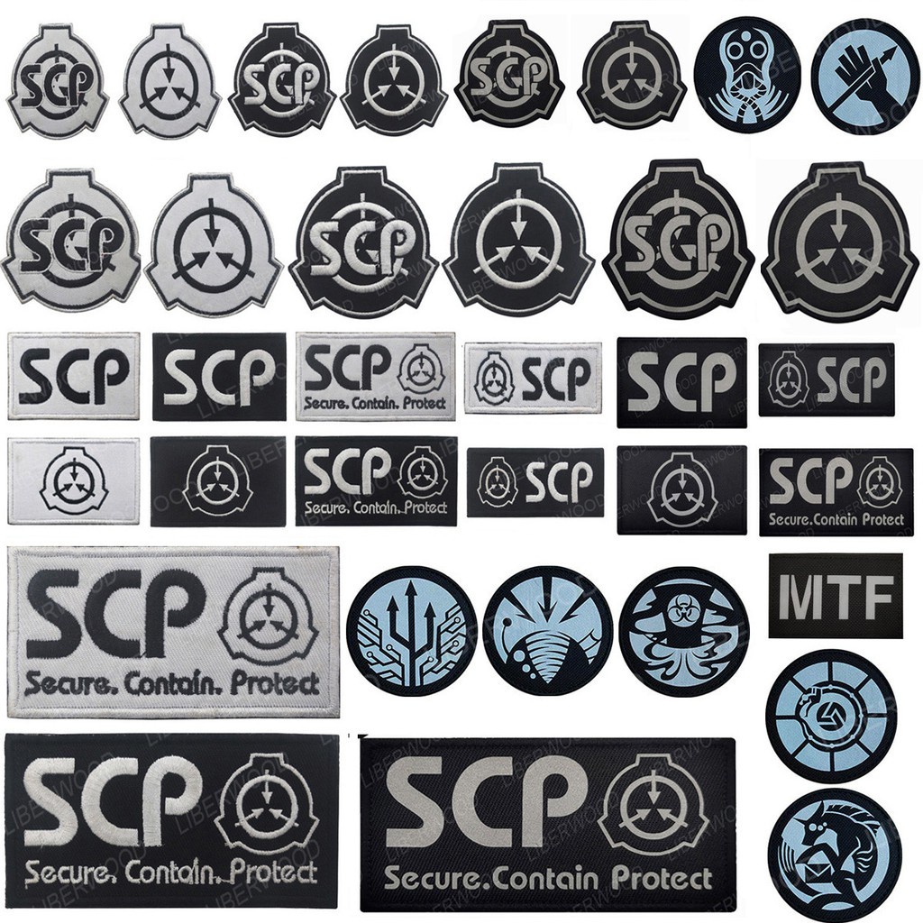 SCP embroidered cloth sticker supernatural symbol hook&loop design patches  for clothing tactical badge outdoor backpack badge - AliExpress