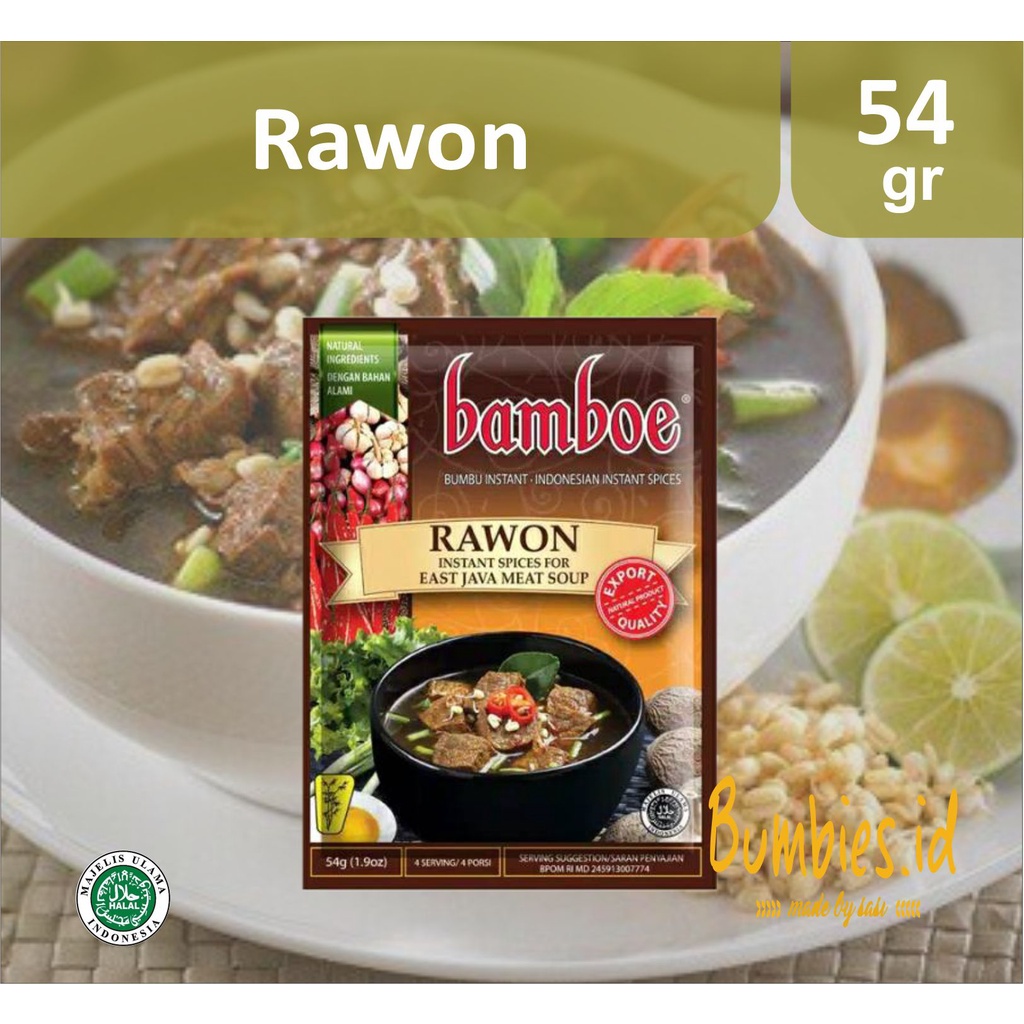 Rawon Bamboo Seasoning | Spices Mix for Java Meat SoupEast | Instant ...