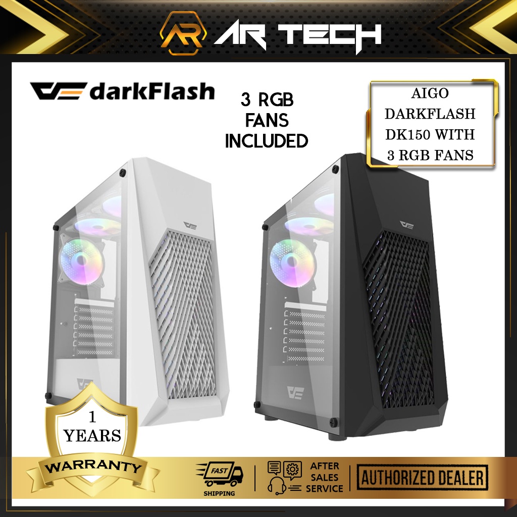Aigo Darkflash DK150 / DK151 Computer case ATX Chassis (Black/White
