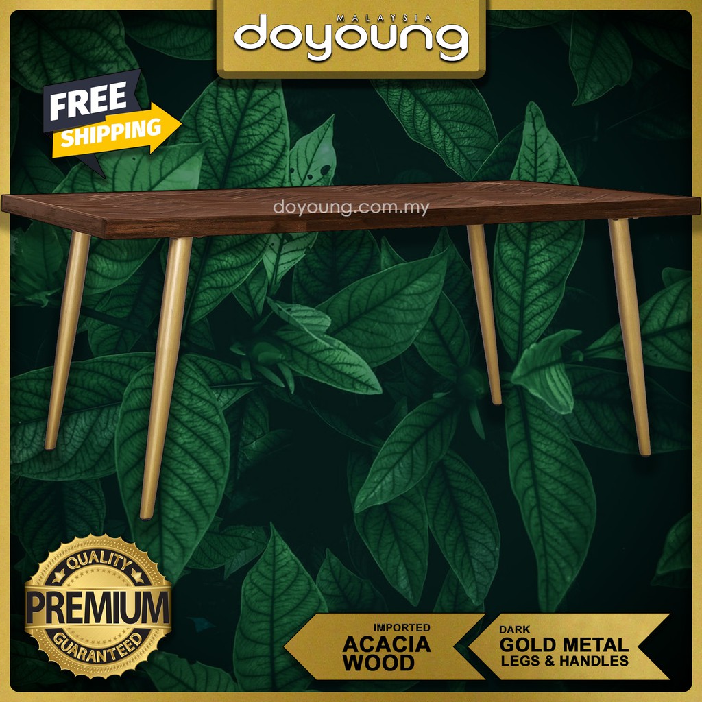 DoYoung SIVAN (160cm Acacia Wood) Dining Table (FREE Shipping to West