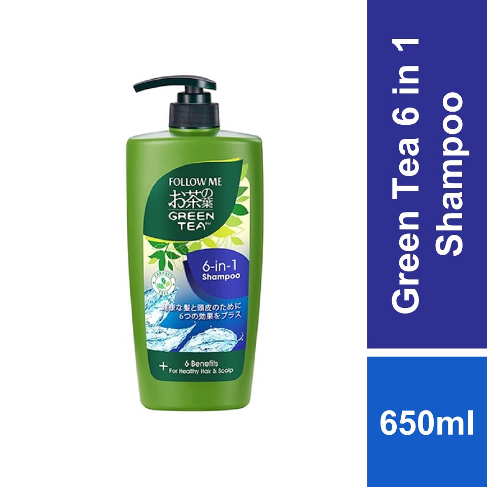 Follow Me Green Tea Shampoo 6 in 1 650ml Shopee Malaysia