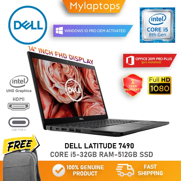 DELL LATITUDE 7490 ULTRABOOK [UP TO 32GB DDR4 RAM / 1TB SSD] FHD IPS ...