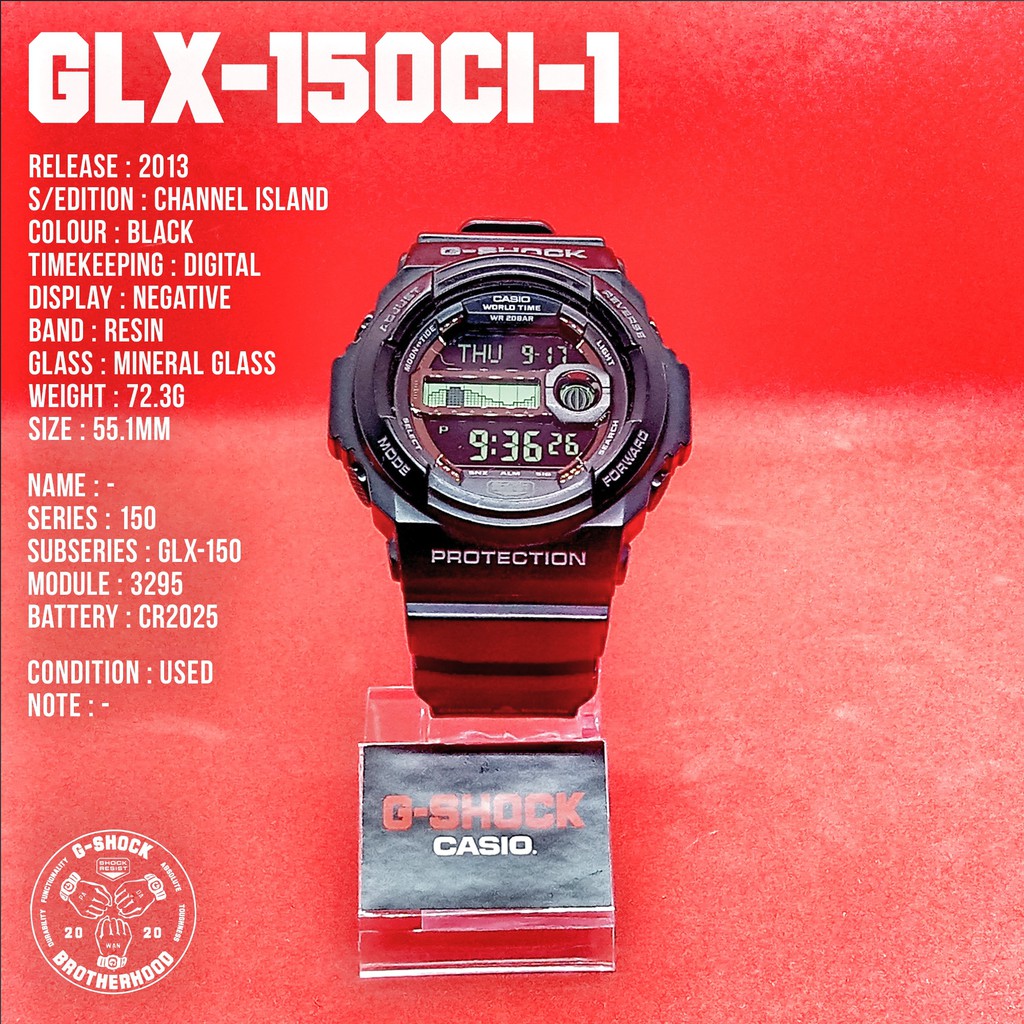 Casio G-Shock GLX-150CI-1 (Channel Island) | Shopee Malaysia