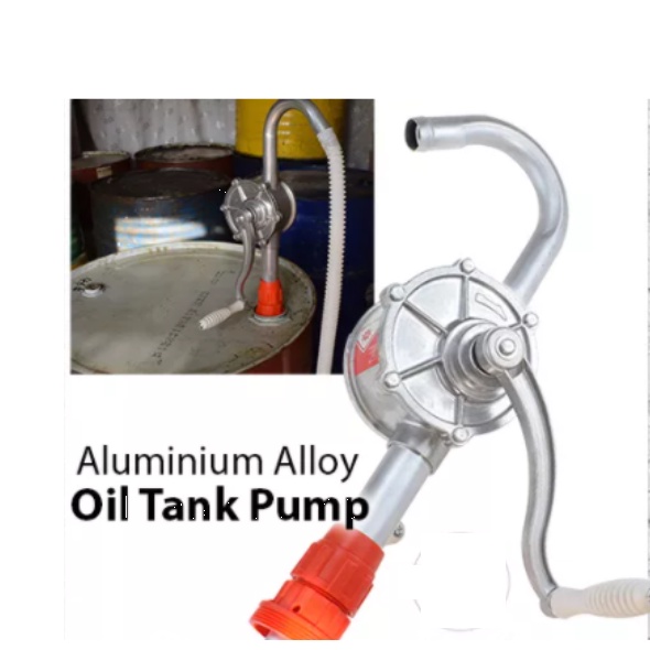 ALUMINIUM HAND ROTARY OIL DUESEL FUEL HAND PUMP BARREL DRUM TANK ...