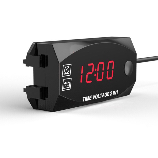 Volt meter + timer 2 in 1 red volt alarm (price for 1 piece) | Shopee ...